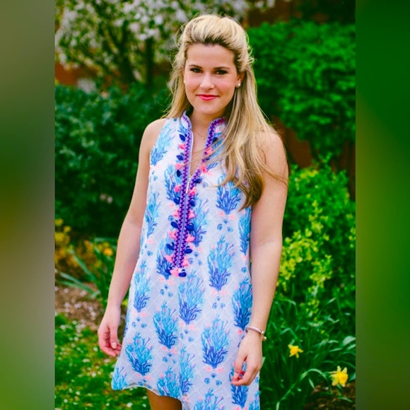 Lilly Pulitzer NWT Jane Shift Dress Seaspray Off Shore $278 HTF! Size 6 - Picture 3 of 6